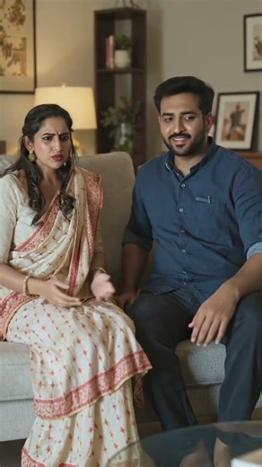 Husband’s Cheeky Reply Leaves Wife Shocked! | Funny Indian Comedy Short #funny #comedy #shorts