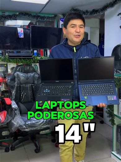 Potencia y movilidad en tus manos. 💻⚡ Presentamos nuestras laptops MSI de 14 pulgadas: rendimiento, diseño y todo lo que necesitas para trabajar o jugar donde quieras. #VirtualBusiness #MSI #LaptopGamer #GamingPerú #Cusco #TechPerú #PotenciaPortátil