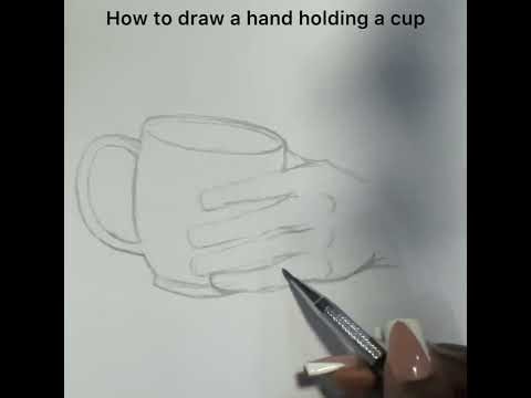 How to Draw a Hand Holding a Cup | Easy Step by-Step Drawing Tutorial