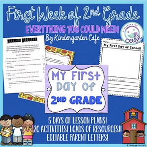 Welcome to Second Grade | First Week Lesson Plans & Activities Second Grade
