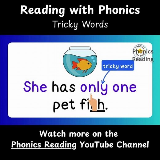 Tricky Words Sight Words | Learn to Read with Phonics