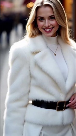 Chic Winter OOTD: How to Style a White Mini Skirt with Thigh-High Boots #model #ootdguide #fashion