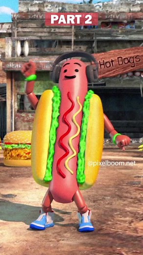 Hot Dog Dance Thriller Part 2 | 3D Animation ft. Michael Jackson