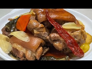 New Tasty Sweet & Sour Pickle Braised Tender Most Delicious Pork Knuckle Trotter Recipe 酸甜猪蹄
