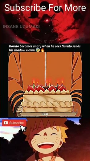 Boruto becomes angry when he sees Naruto sends his shadow clown 😭🔥 #naruto #shorts #narutoshippuden