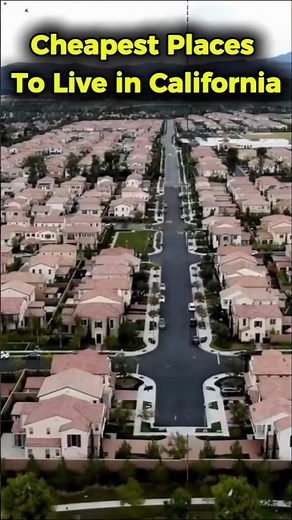 Top 10 Cheapest Places to live in California#shorts #homeprices