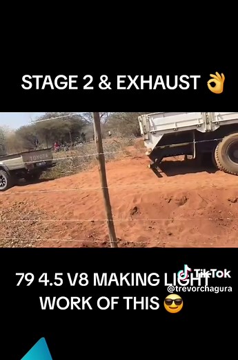 Landcruiser Pulling Truck: Powerful Tow Demonstration