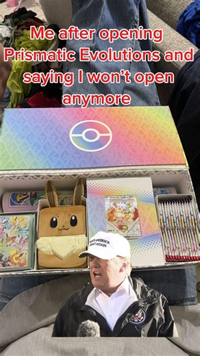 We’re all chasing that Evolution! #prismaticevolutions #traumatic #nomore #pokemon #funny