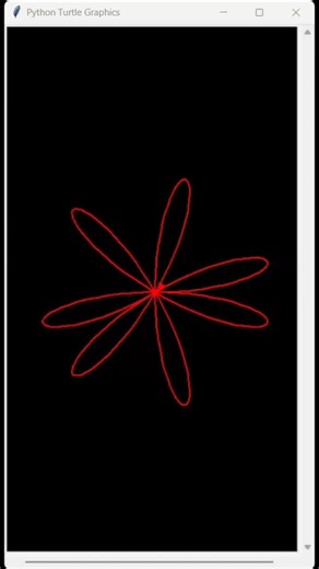 FLOWERS DESIGN FOR BEGGINERS PYTHON#ai #chatgpt #gpt #gemini #programminglanguage