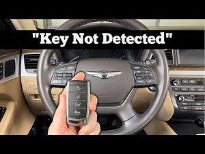How to start the Genesis G80 when the key does not work