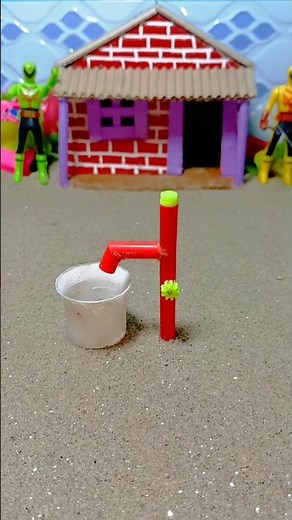 DIY mini water hand pump project science project #shorts 153