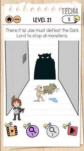 Monster Hunter Joe Level 21 - Brain Test 2 : Tricky Stories.