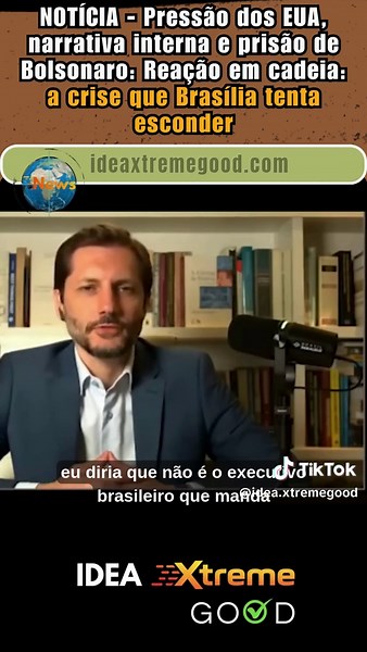 Pressão dos EUA, narrativa interna e prisão de Bolsonaro: a crise que Brasília tenta esconder A pressão internacional sobre o Brasil está chegando a um novo nível — e o vídeo de hoje explica por que as relações entre Brasil e Estados Unidos entraram numa fase totalmente diferente. As tarifas caíram, Trump recuou, a embaixada dos EUA deu o recado e até o New York Times decidiu entrar na história dizendo que “o Brasil desafiou Trump e ganhou”. Mas… será mesmo? Neste vídeo, mostramos como esses mov