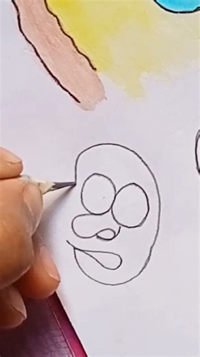 random character drawing part -2 #shorts #drawing #cartooncharacter