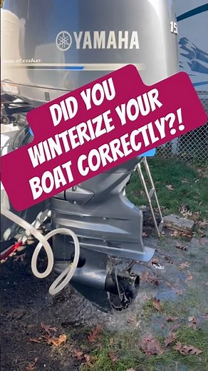 How to drain all the water from an outboard motor - winterize outboard