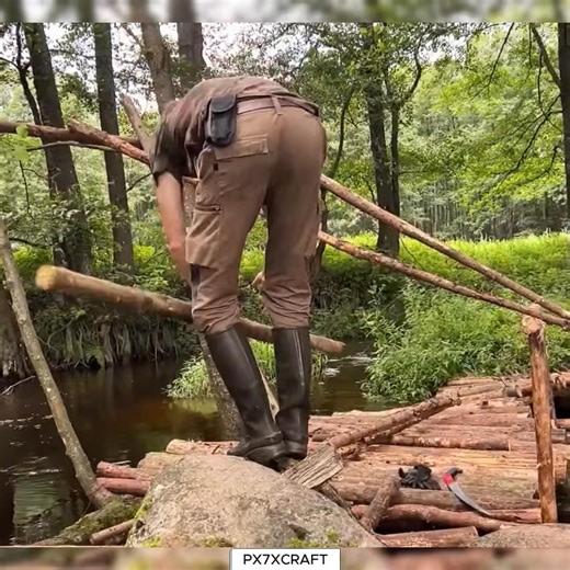 13K views · 196 reactions | -No modern tools, just patience and natural materials, creating a shelter in the wild. #CustomWilderness- | Huấn Ngọc | Facebook