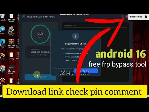HALABTECH FRP Tool Samsung Android 16 Free Download Working 100% 2025