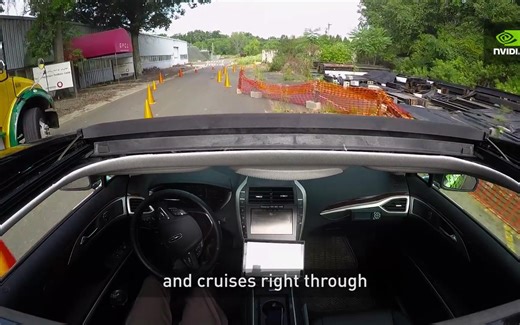 英伟达人工智能汽车演示