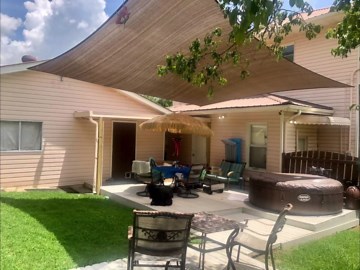 Patio Paradise 16' x 18' Sun Shade Sail Rectangle Canopy Patio Cover Sunlight Block Awning Heavy Duty Commercial Grade for Backyard Lawn Garden Outdoor Activities, Sand