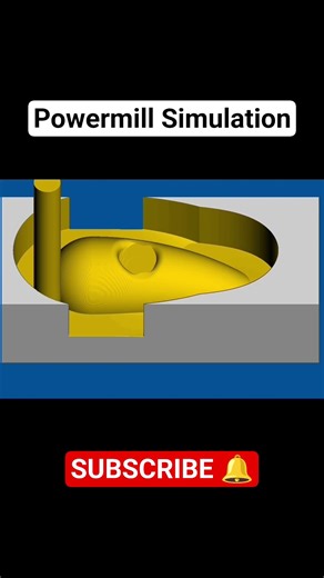 Powermill Simulation 😎 #machine #milling #vmc #cnc #cncmachine #shorts #trending #cadcamia