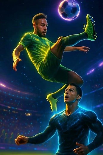 Ronaldo vs Neymar Jr ⚽ The Illusionist Strikes First | First Half | Alien Galactic Cup