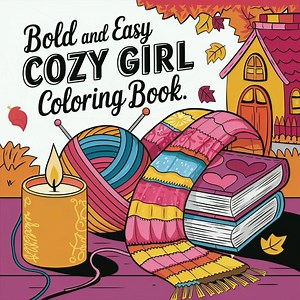 Coco Wyo Cozy Girl Coloring Book PDF – 100 Printable Pages for Kids & Adults, Instant Digital Download, Bold and Easy Coloring Book - Etsy
