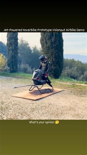 Jet-Powered Hoverbike Prototype 🤯 | Volonaut Airbike Demo