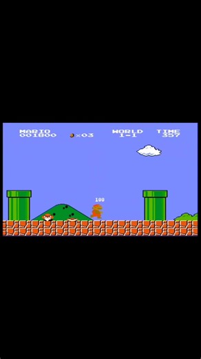 Super Mario Bros - Did you know this secret 1UP in world 1-1 ? #retrogaming #supermario #nes #80s