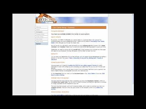 How to install Zen cart Version 1.5 zencart setup tutorial Zencart