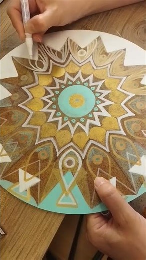 #art mandala with acrylic paint