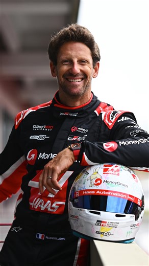 MoneyGram Haas F1 Team on Instagram: "A special one ❤️ Romain’s helmet, designed by his kids for what was meant to be his final Grand Prix in Abu Dhabi 2020 殺 #HaasF1 #F1"