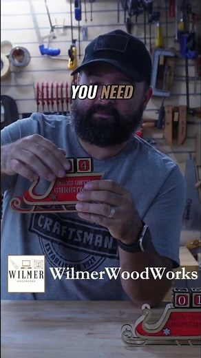 DIY Christmas Sleigh Countdown: Easy & Beautiful Project! #shorts