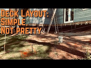 DIY Deck Pier Footing Layout