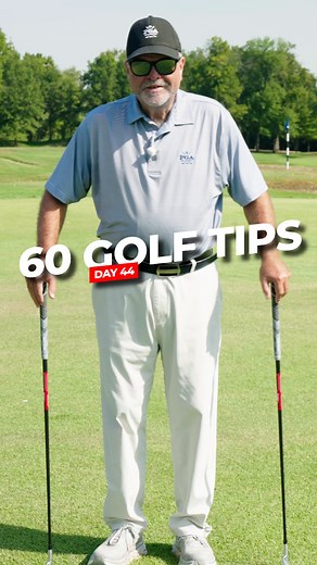 60 Golf Tips in 60 Days⛳- Day 44: The Two-Club Drill That Quickly Improves Your Swing A simple drill that teaches three big fundamentals every golfer needs: using both arms together, keeping the club in front of you, and feeling the correct swing path. It looks easy, but it takes practice — and it works fast. Here’s how to do it: • Grab two similar clubs (like a 7-iron and 8-iron). • Hold one in each hand with the heads 6–8 inches apart. • Slowly swing back and through, keeping the clubheads the