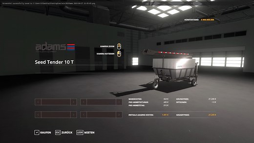ADAMS Tender v 1.0 - FS19 mod - FS19.net