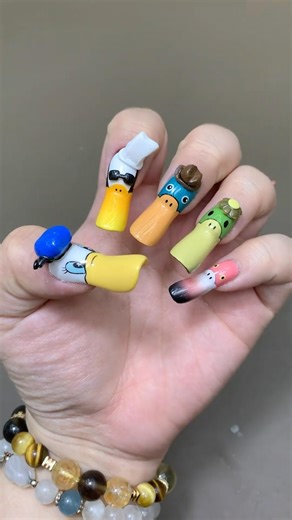 Duck Nails🤩 #nails #nailart #nailtutorial