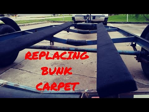 How to replace the bunk carpet on your boat trailer.