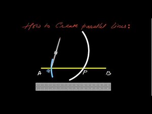 How to Draw Parallel Lines | How to create parallel lines using drawing instruments