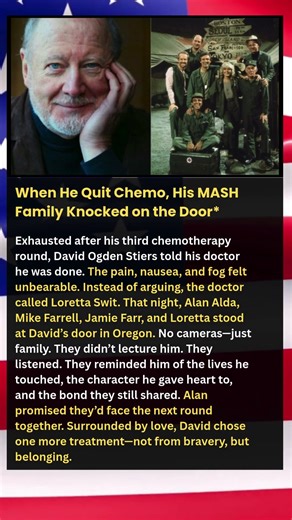 When He Quit Chemo, His MASH Family Knocked on the Door* #shorts