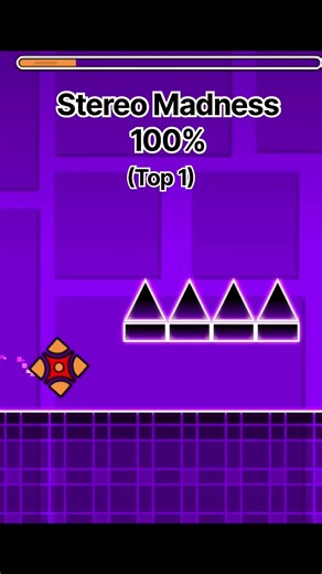 Stereo Madness 100% #geometrydash #gaming #memes