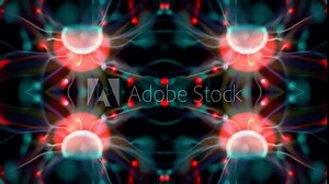 abstract light pattern from electric plasma ball