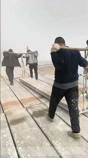 Carry on Staves: The Four-Person Lift That Moves a Concrete Slab