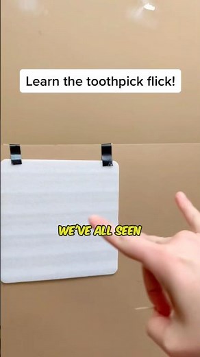 Toothpick Flick Tutorial 😮