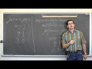 Solving Equations with Logarithms Pt 3