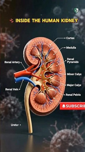 🫘 Inside the Human Kidney in 10 Seconds | Ultra Realistic 3D Kidney Anatomy Animation (4K CGI)