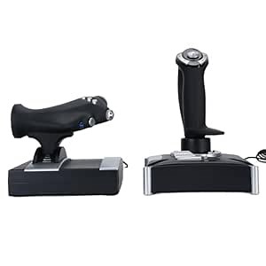 SENECESLI Flight Joystick Controller with Vibration, 4 Axes, 8 POV, 16 Programmable Keys, Stable Base, Easy Setup, ABS Material, Series X S, Wins 7 8 10 11