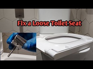 How to fix a loose toilet seat