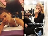 Georgia Fowler shows off her preparations for Victoria's Secret