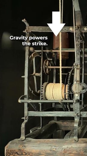 How This 400-Year-Old Clock Strikes the Hour #shorts