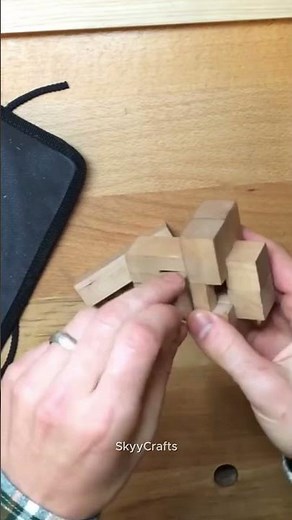 Burr puzzle assembly nobody can figure out #challenge #viral